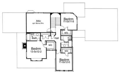 Second Floor for House Plan #9401-00056