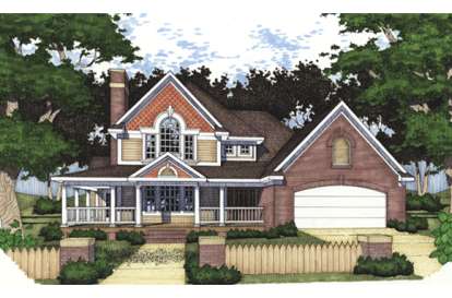 Country House Plan #9401-00057 Elevation Photo
