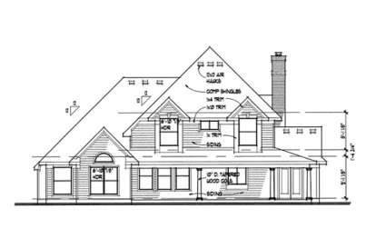 Country House Plan #9401-00057 Elevation Photo