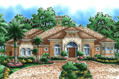 Mediterranean House Plan #1018-00156 Elevation Photo