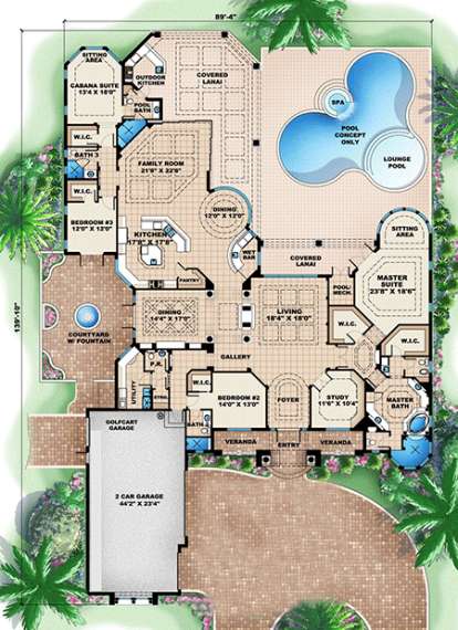 Floorplan 1 for House Plan #1018-00156