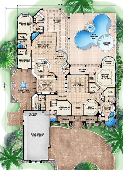 Floorplan1 for House Plan #1018-00156
