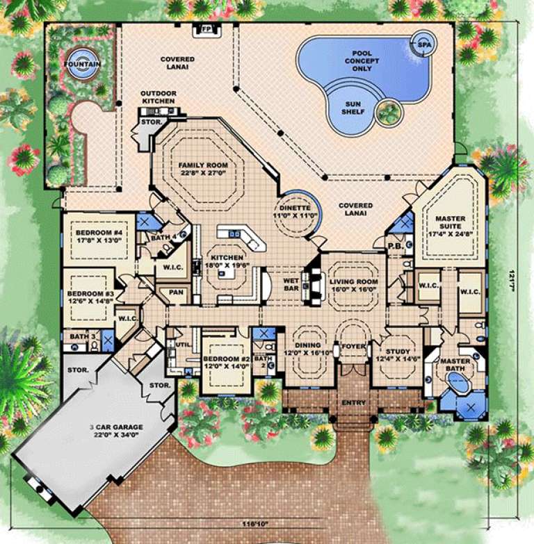 House Plan House Plan #15995 Drawing 1