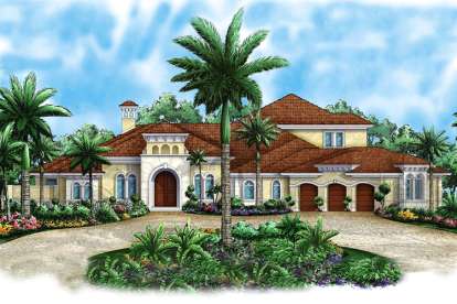 Mediterranean House Plan #1018-00158 Elevation Photo