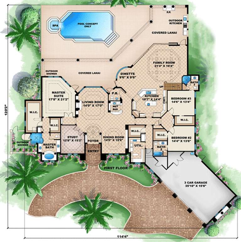 House Plan House Plan #15996 Drawing 1