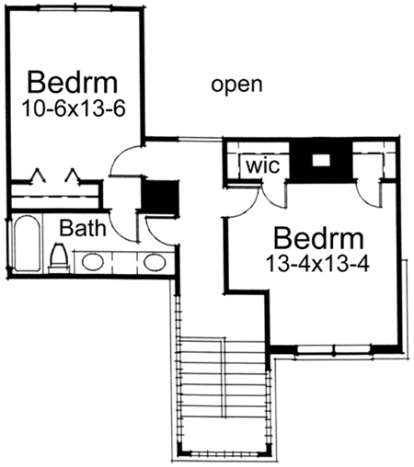 Second Floor for House Plan #9401-00058