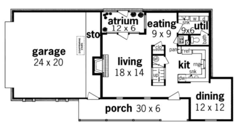House Plan House Plan #1600 Drawing 1