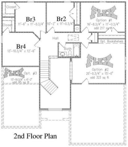 Floorplan 2 for House Plan #3367-00002