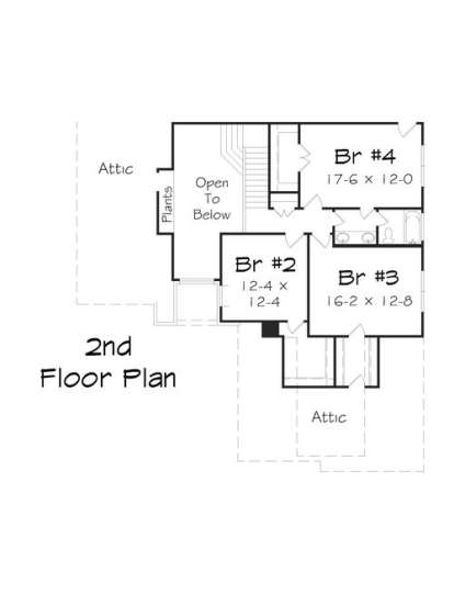 Floorplan 2 for House Plan #3367-00004