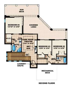 Floorplan 2 for House Plan #1018-00161