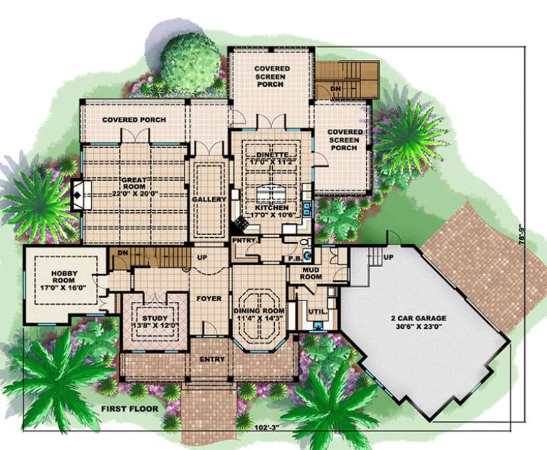 House Plan House Plan #16007 Drawing 2