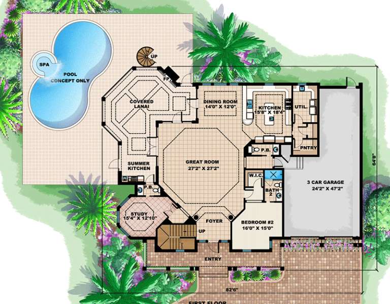 House Plan House Plan #16008 Drawing 1