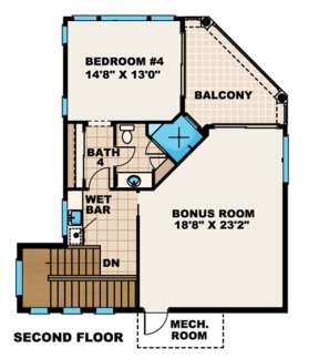 Floorplan 2 for House Plan #1018-00164