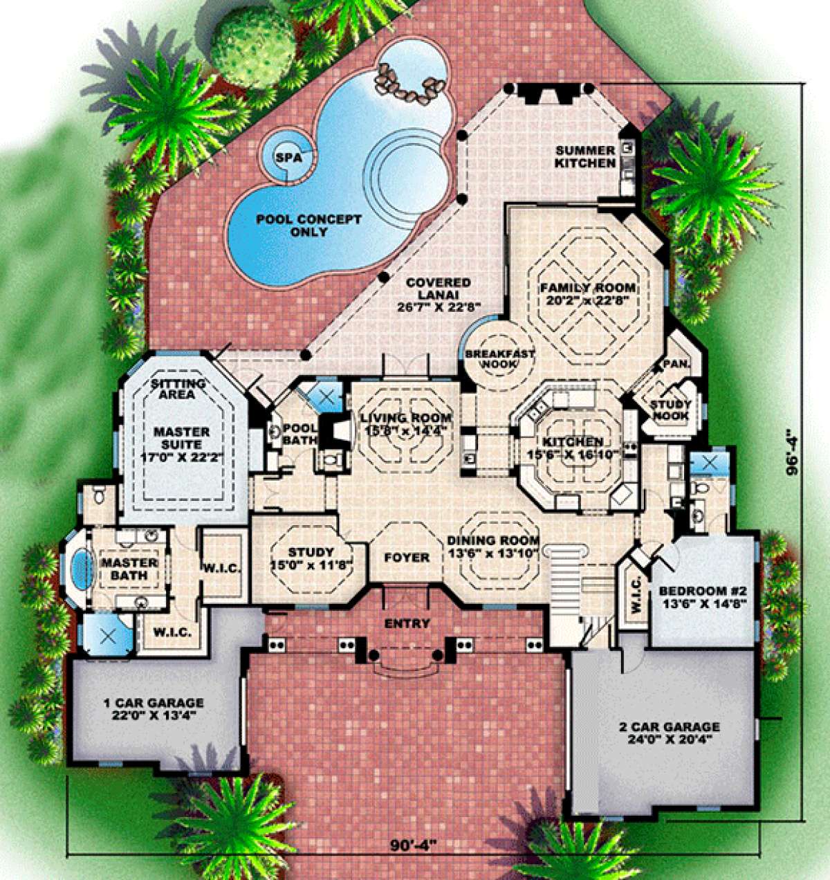 Floorplan 1 for House Plan #1018-00165