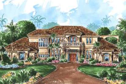 Florida House Plan #1018-00170 Elevation Photo