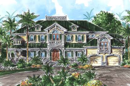 4 Bed, 5 Bath, 5362 Square Foot House Plan - #1018-00171