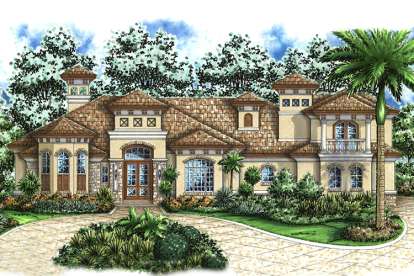 Florida House Plan #1018-00172 Elevation Photo