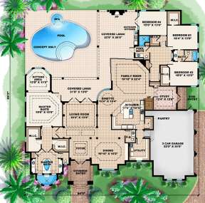 Floorplan 1 for House Plan #1018-00172