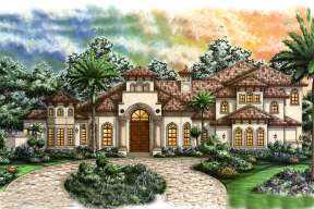 Mediterranean House Plan #1018-00173 Elevation Photo