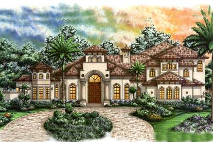 4 Bed, 5 Bath, 5438 Square Foot House Plan - #1018-00173