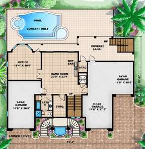 Floorplan 1 for House Plan #1018-00174