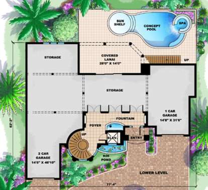 Floorplan 1 for House Plan #1018-00180