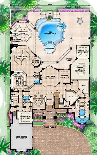 Floorplan 1 for House Plan #1018-00181