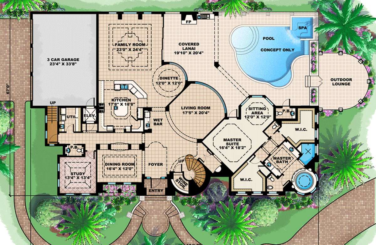 Floorplan 1 for House Plan #1018-00183