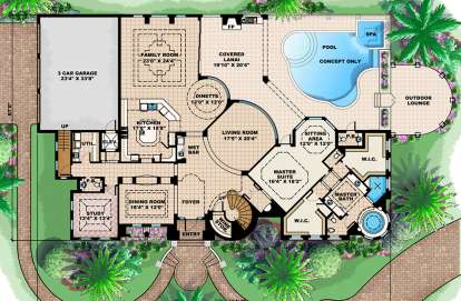 House Plan House Plan #16028 Drawing 1