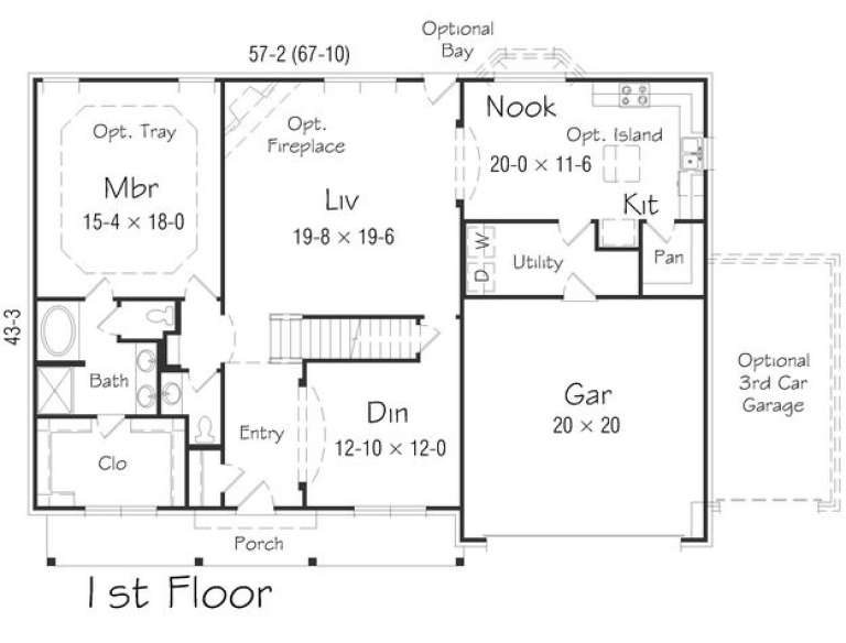House Plan House Plan #16029 Drawing 1