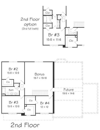 Floorplan 2 for House Plan #3367-00006