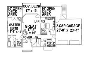 Main Floor for House Plan #039-00284