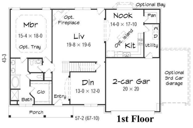 House Plan House Plan #16030 Drawing 1