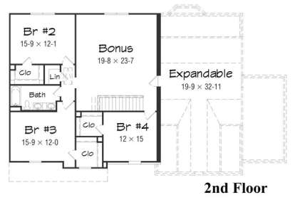 Floorplan 2 for House Plan #3367-00007