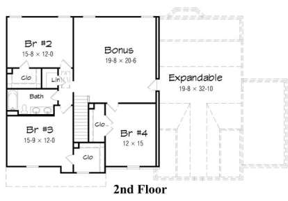 Floorplan 2 for House Plan #3367-00008