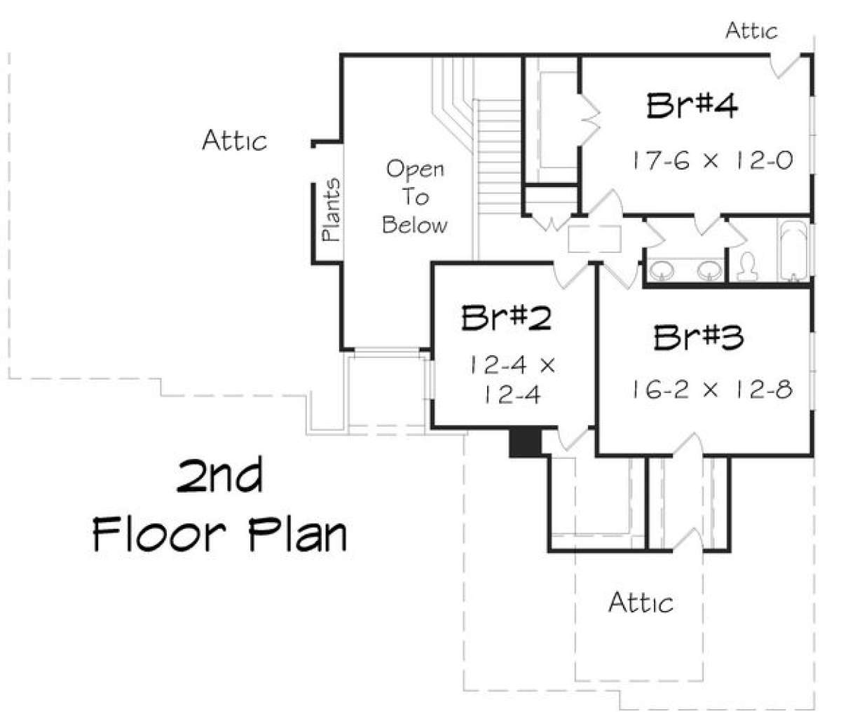 Floorplan 2 for House Plan #3367-00010
