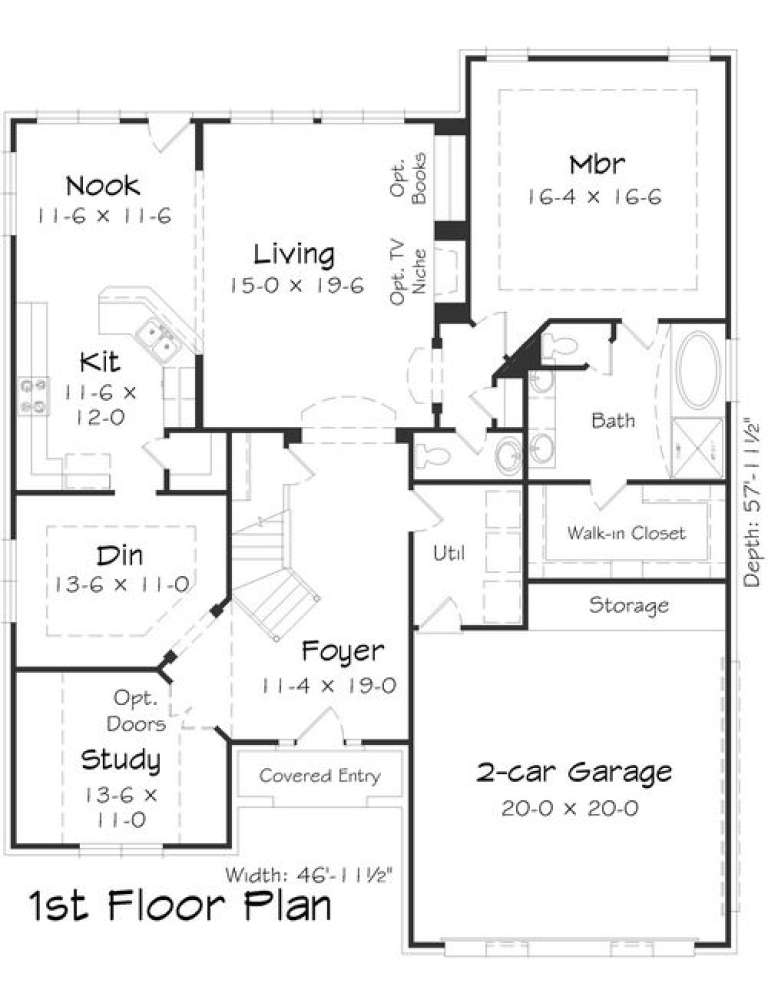 House Plan House Plan #16035 Drawing 1