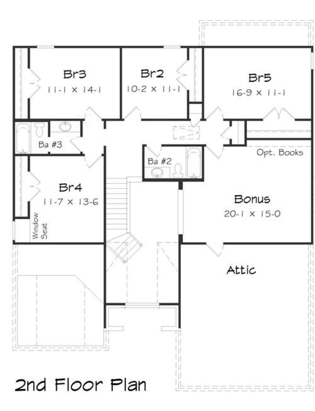 Floorplan 2 for House Plan #3367-00012