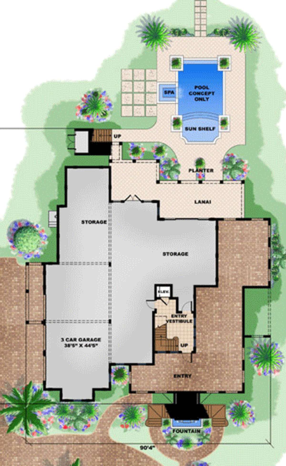 Floorplan 1 for House Plan #1018-00184