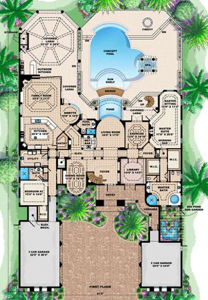 Floorplan 1 for House Plan #1018-00186
