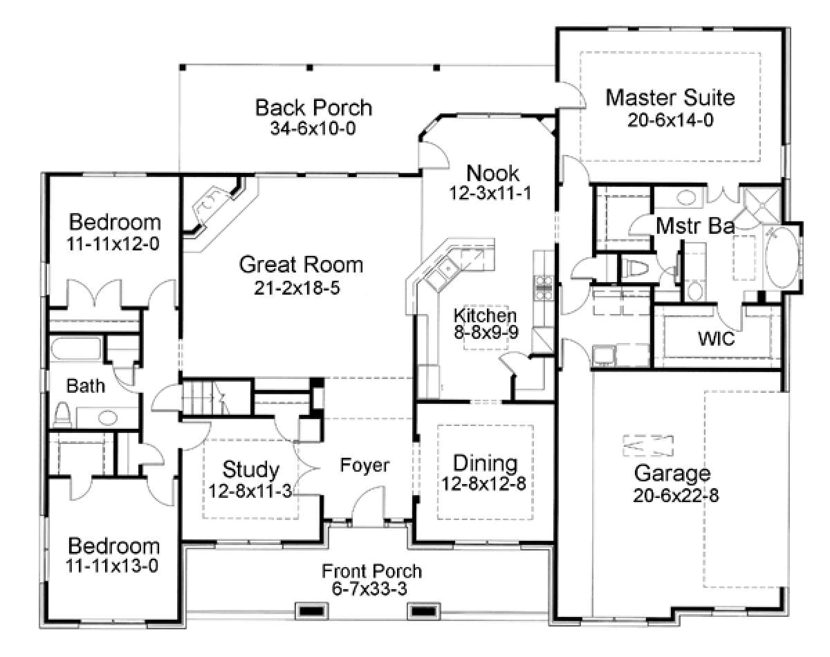 Main Floor for House Plan #9401-00060