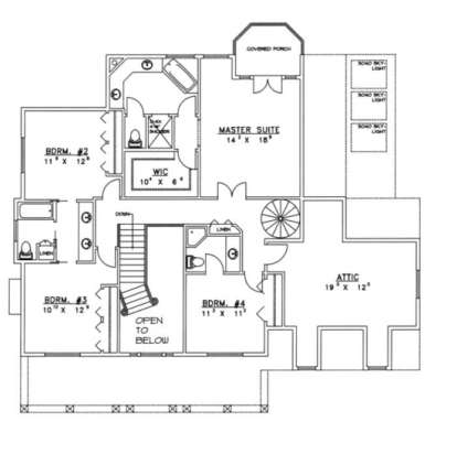 Second Floor for House Plan #039-00285