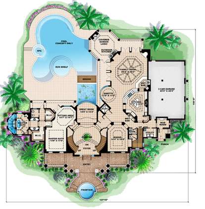 Floorplan 1 for House Plan #1018-00187