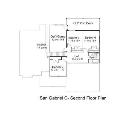 Second Floor for House Plan #9401-00063