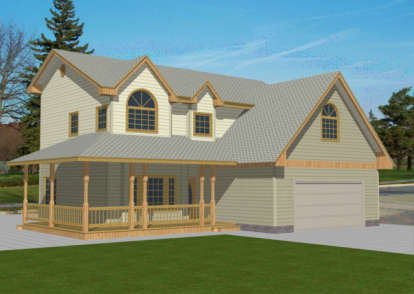Country House Plan #039-00286 Elevation Photo