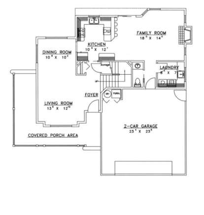 First Floor for House Plan #039-00286