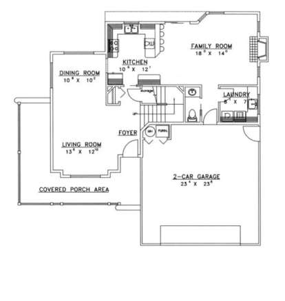 First Floor for House Plan #039-00286