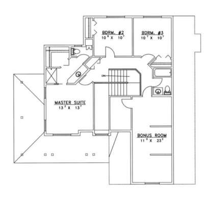Second Floor for House Plan #039-00286