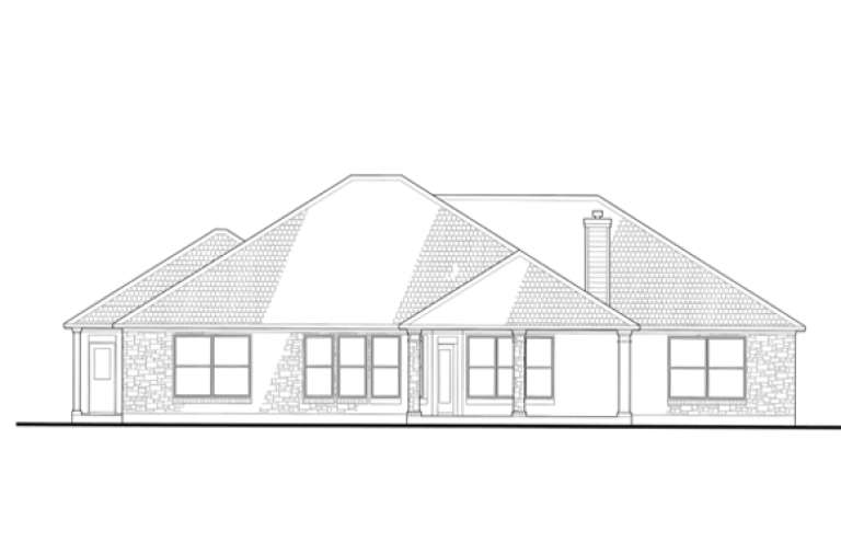 Ranch House Plan #9401-00070 Elevation Photo