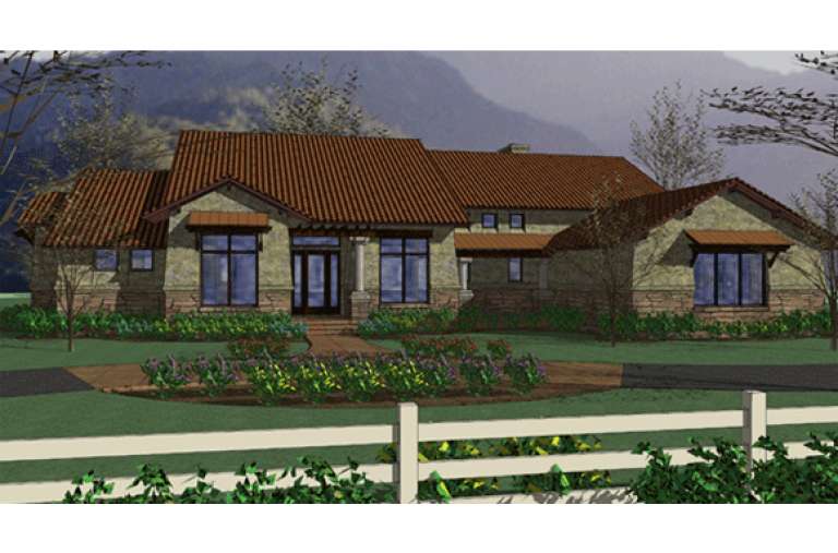 Southwest House Plan #9401-00071 Elevation Photo